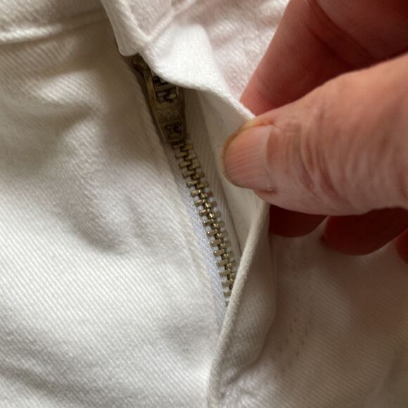 Paige Skyline Ankle Peg Stretch White Skinny Jeans Size 26 - Picture 8 of 16